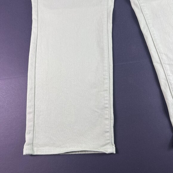 Not Your Daughters Jean Women Plus 42x28 High Rise Straight Green Denim Tag 20WT - Picture 6 of 16